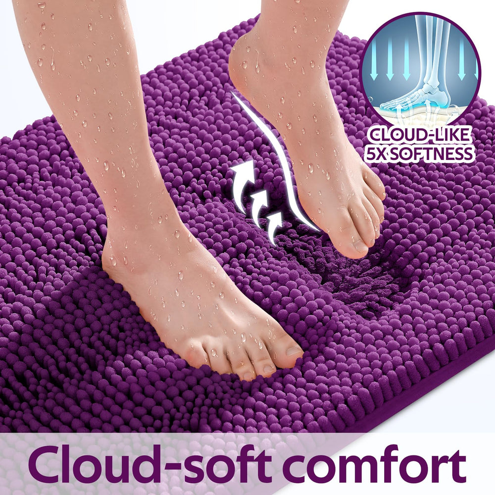ACCUMTEK tapis grand devant baignoire absorbant l'eau efficacement