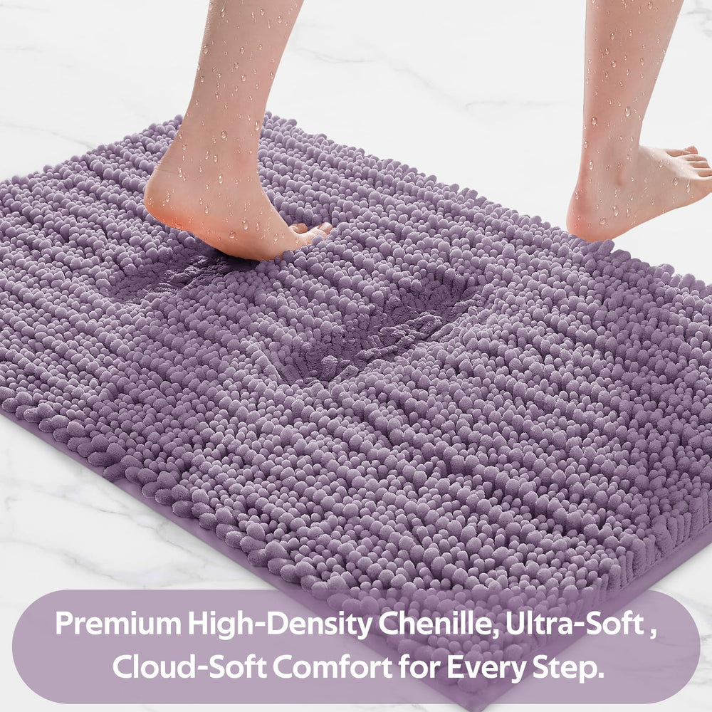 ACCUMTEK grand tapis placé devant la baignoire absorbant l'eau et chauffant le sol