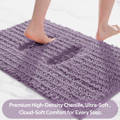 ACCUMTEK grand tapis placé devant la baignoire absorbant l'eau et chauffant le sol