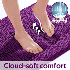 ACCUMTEK tapis grand devant baignoire absorbant l'eau efficacement