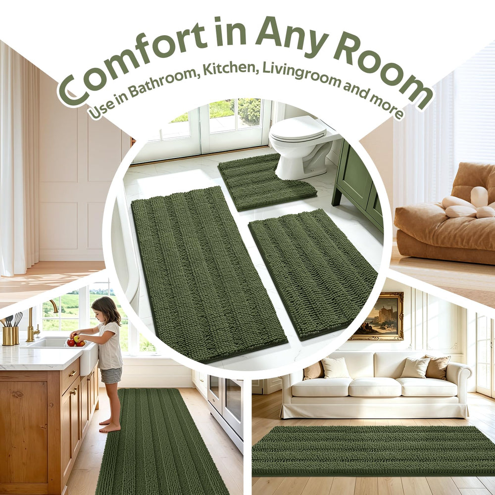 ACCUMTEK tapis en scène dans salle de bain ajoutant touche décorative