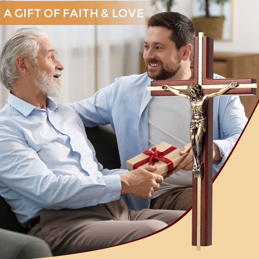 ACHIBANG crucifix intégré dans un salon moderne apportant calme et décoration spirituelle