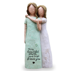 AcowSpt figurine face ouverte montrant tendresse et décoration