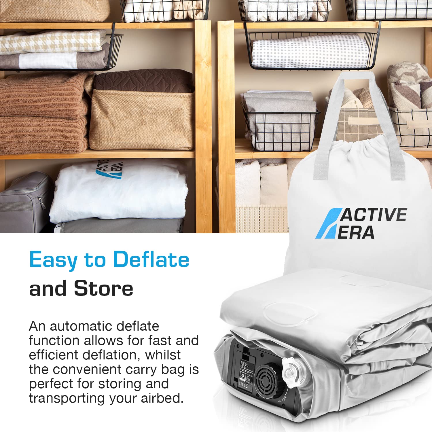 Active Era matelas installé dans chambre d'appoint accueillant invités