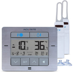 AcuRite écran avant montrant températures, permet contrôle rapide