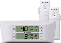 AcuRite écran numérique avant affichant températures et alertes pour contrôle rapide