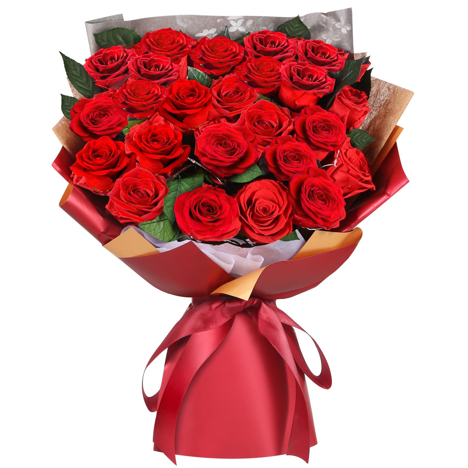 ADDWel boîte cadeau montrant le bouquet prêt à offrir et élégant
