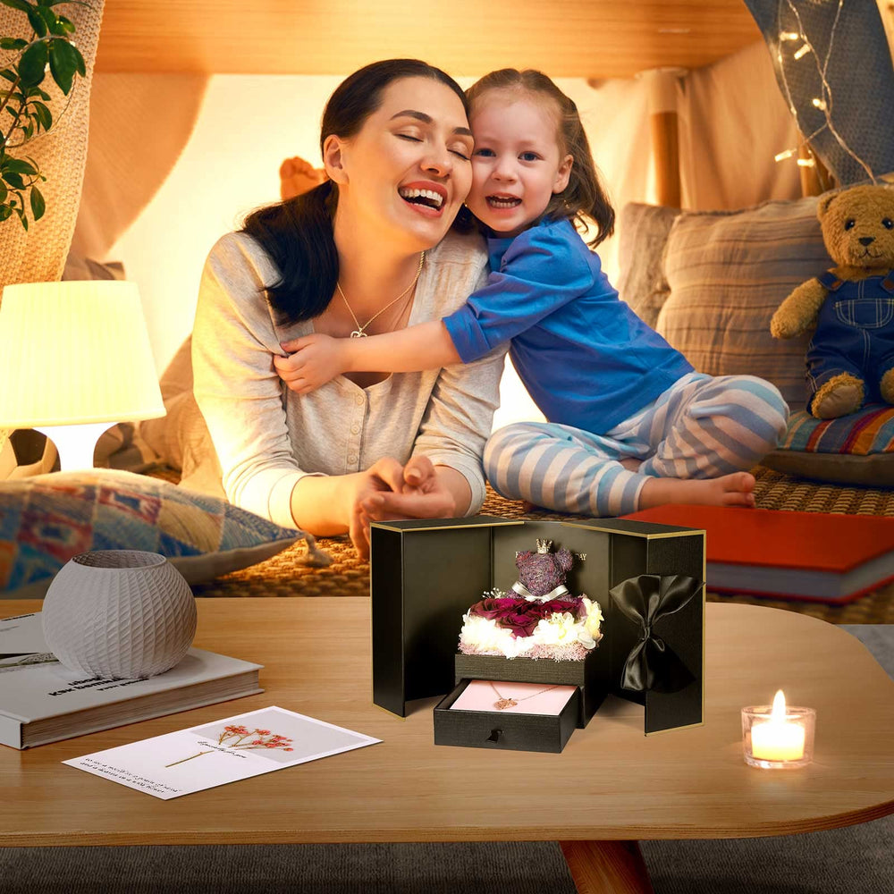 ADDWel collier MOM avec pierre de projection, message caché surprise