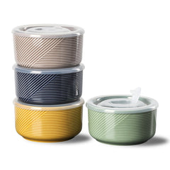 Adewnest bol céramique face avant montrant couleurs et finition, pratique pour repas