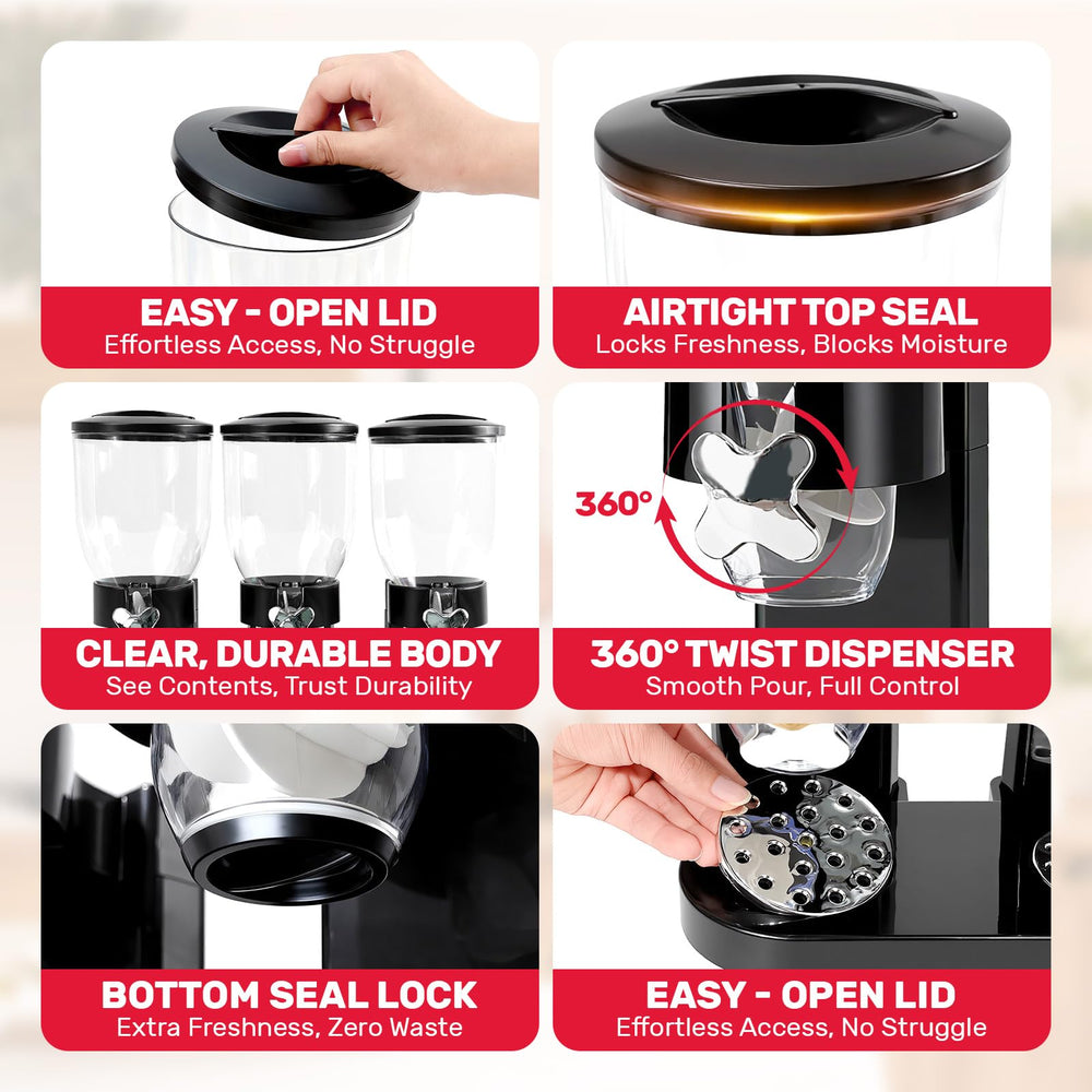 Adorabby détail de la valve rotative pour distribution précise et sans gaspillage
