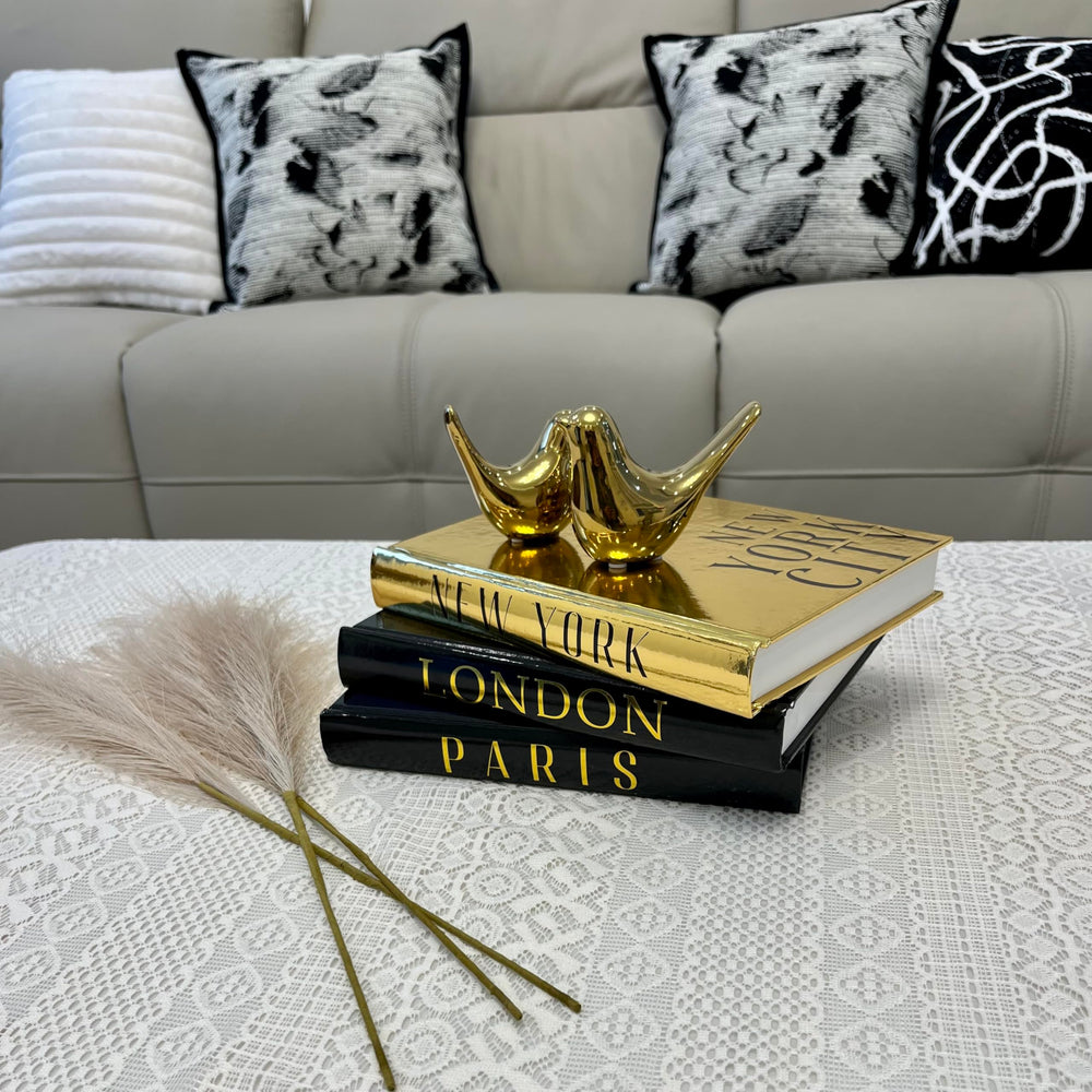 ADUN Stationery statuette oiseau grande en céramique brillante pour accent décoratif