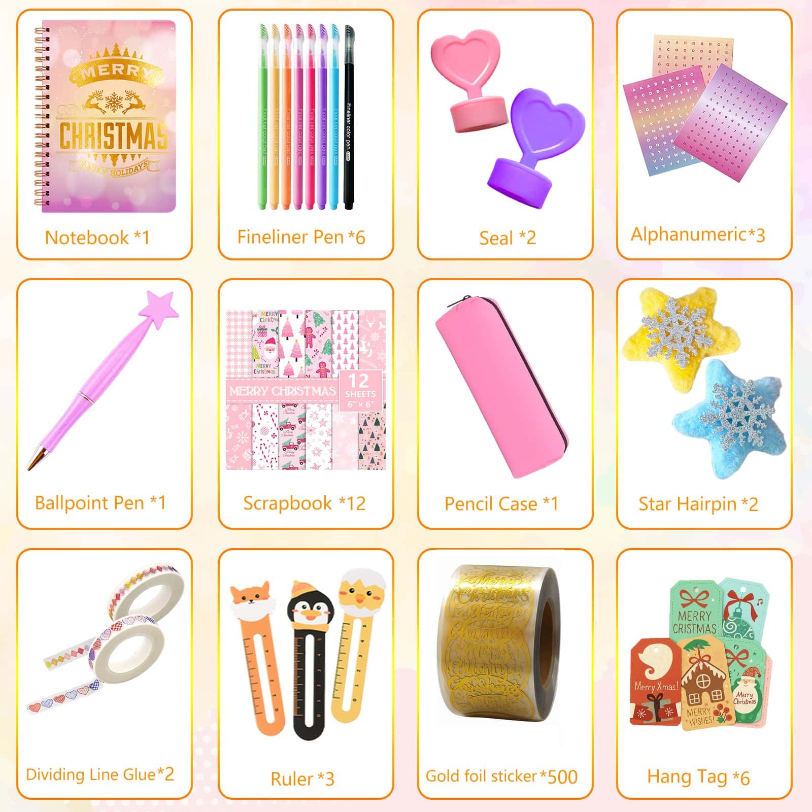 AE LIFE planche d'autocollants et paillettes, personnalise pages joyeusement