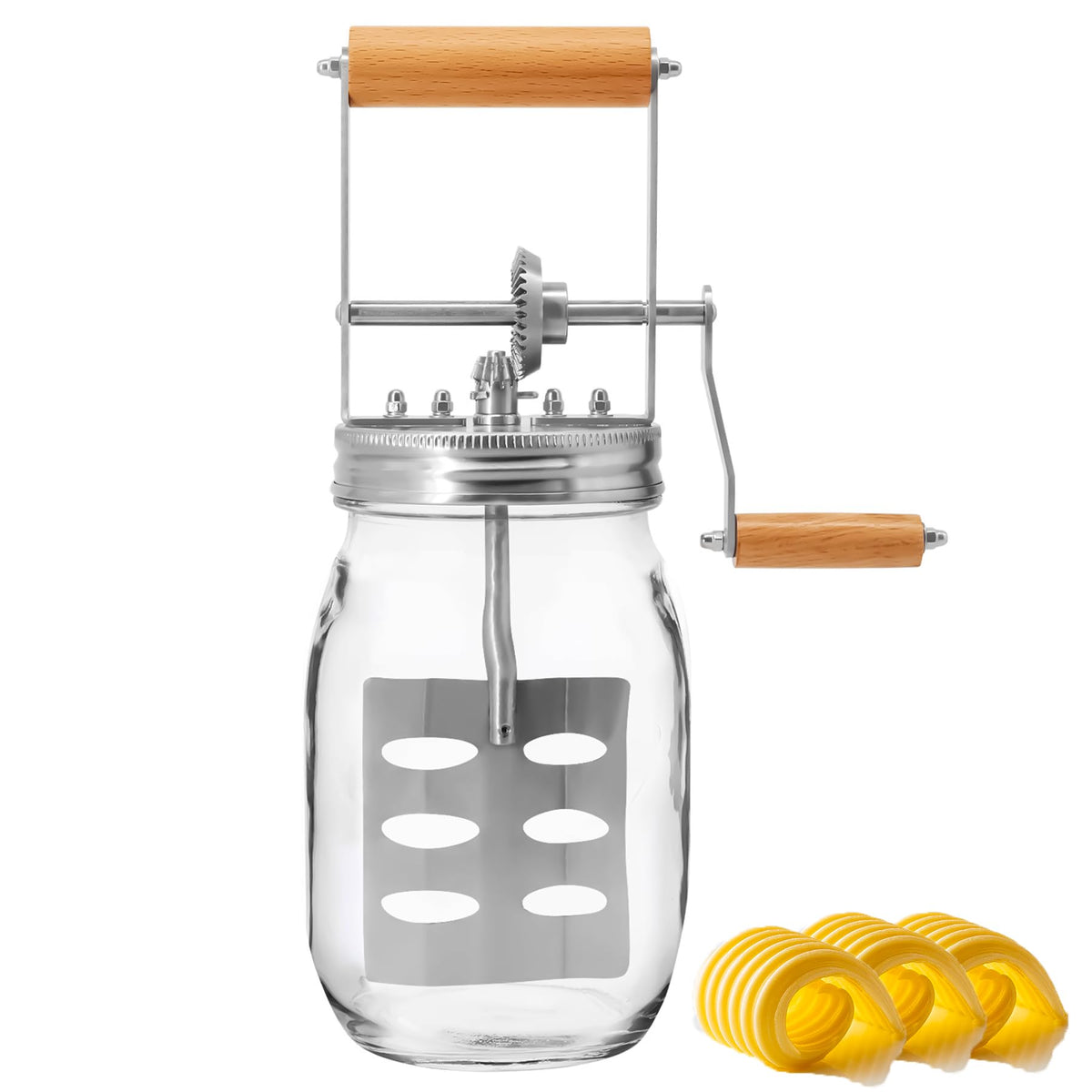 aeaker bocal en verre montrant le design robuste et la visibilité du contenu