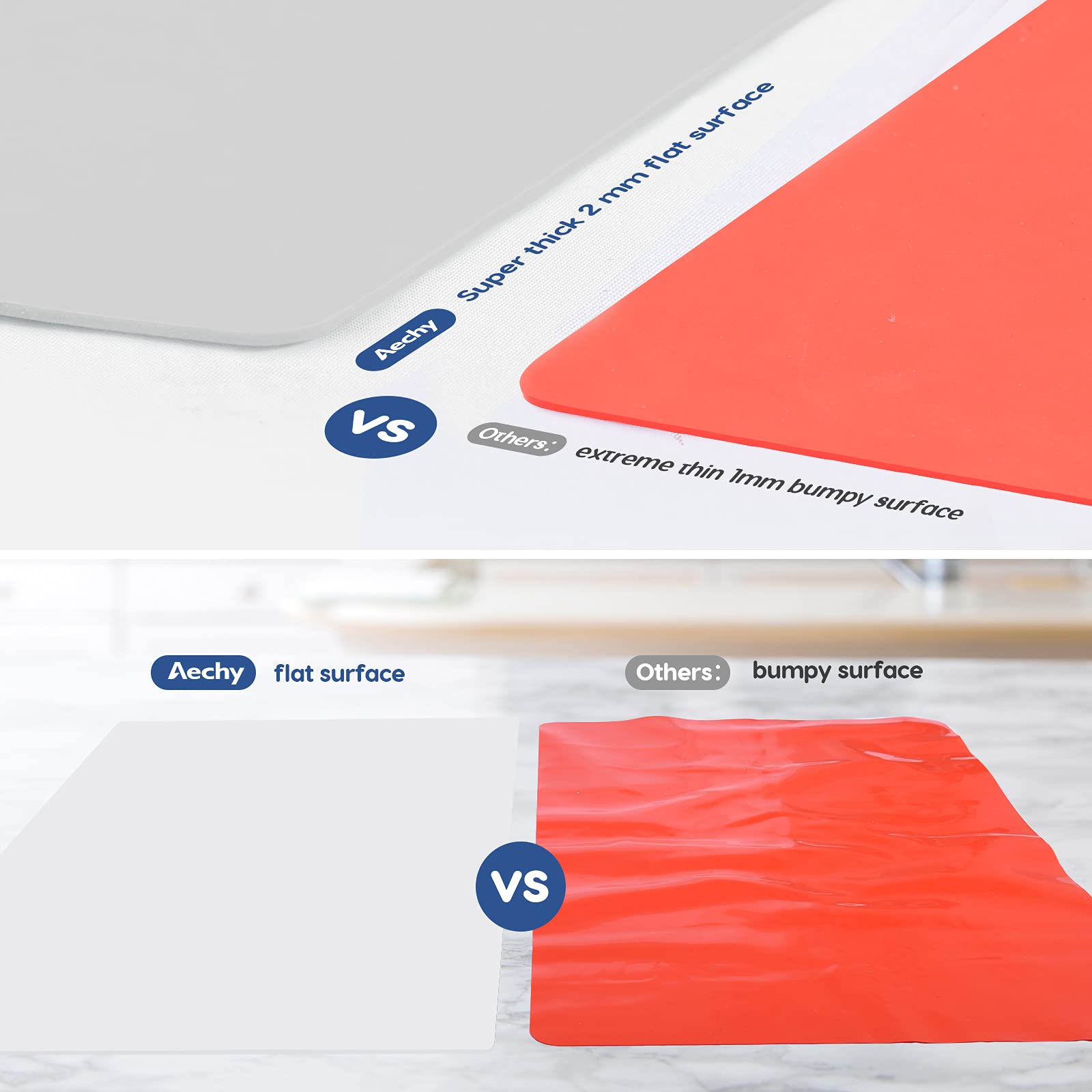 AECHY tapis utilisé pour repas bébé, surface hygiénique et facile à nettoyer