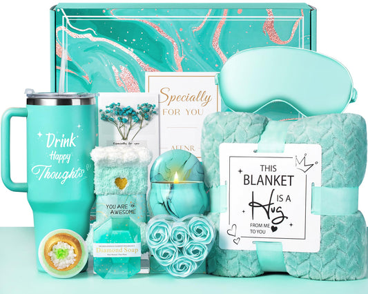 Aeenr coffret ouvert montrant tous les articles pour une surprise apaisante