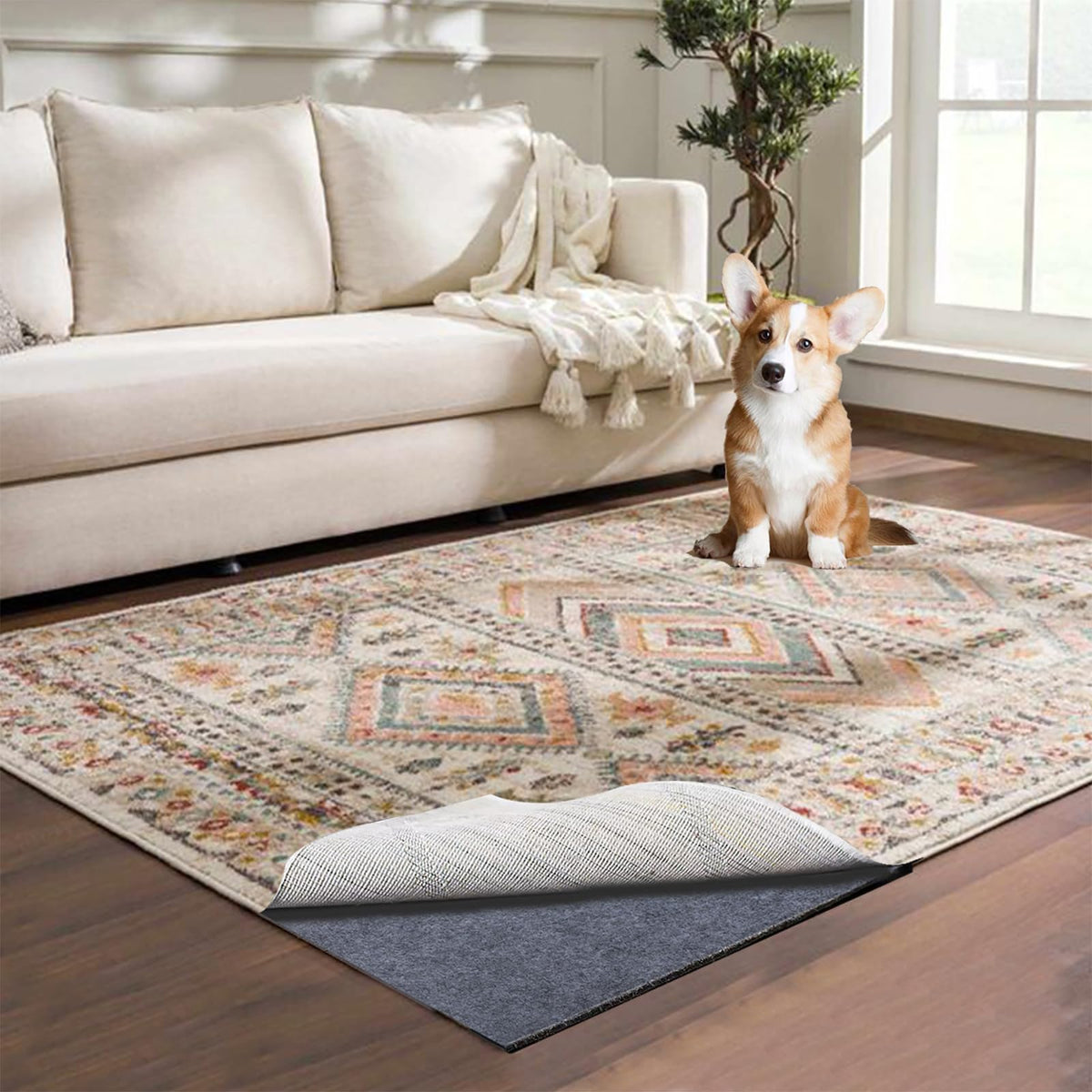 AEHISDHIE vue de face du sous-tapis montrant stabilité et confort
