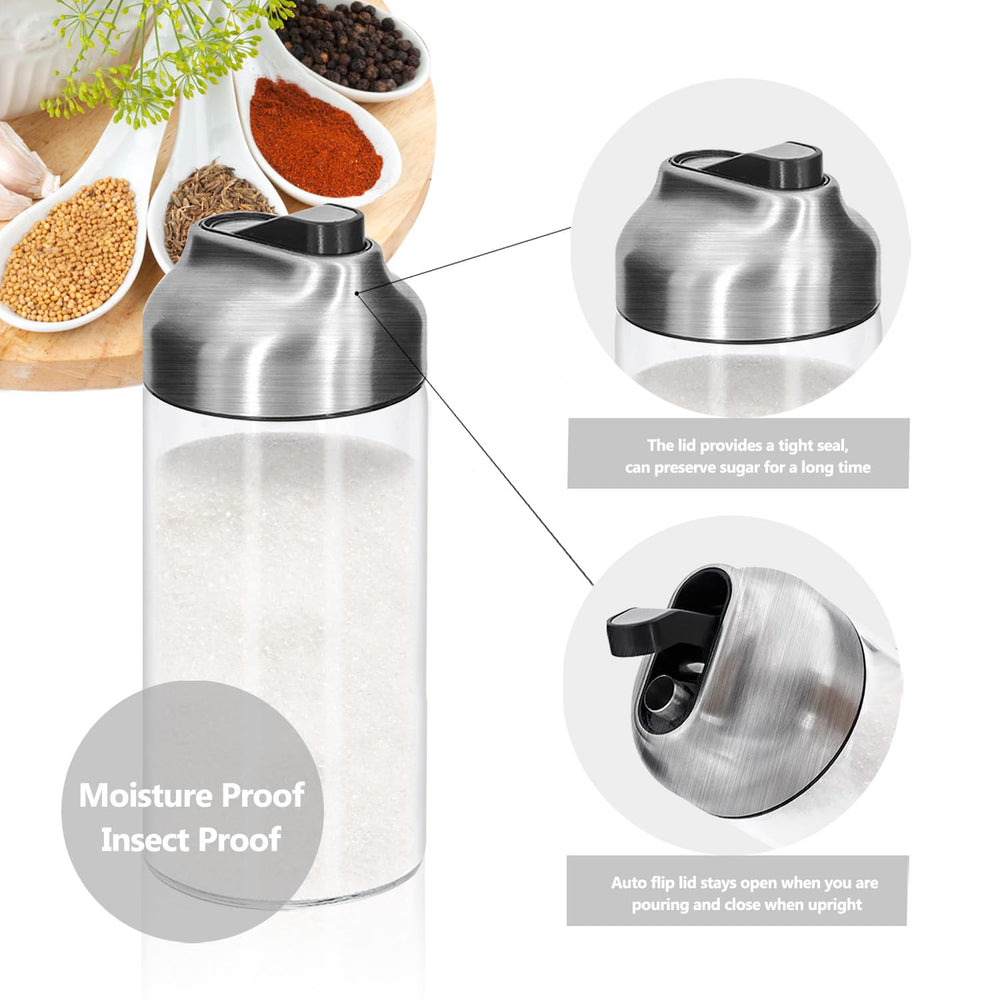Aelga intérieur en verre montrant les grains de sucre et protection hygiénique