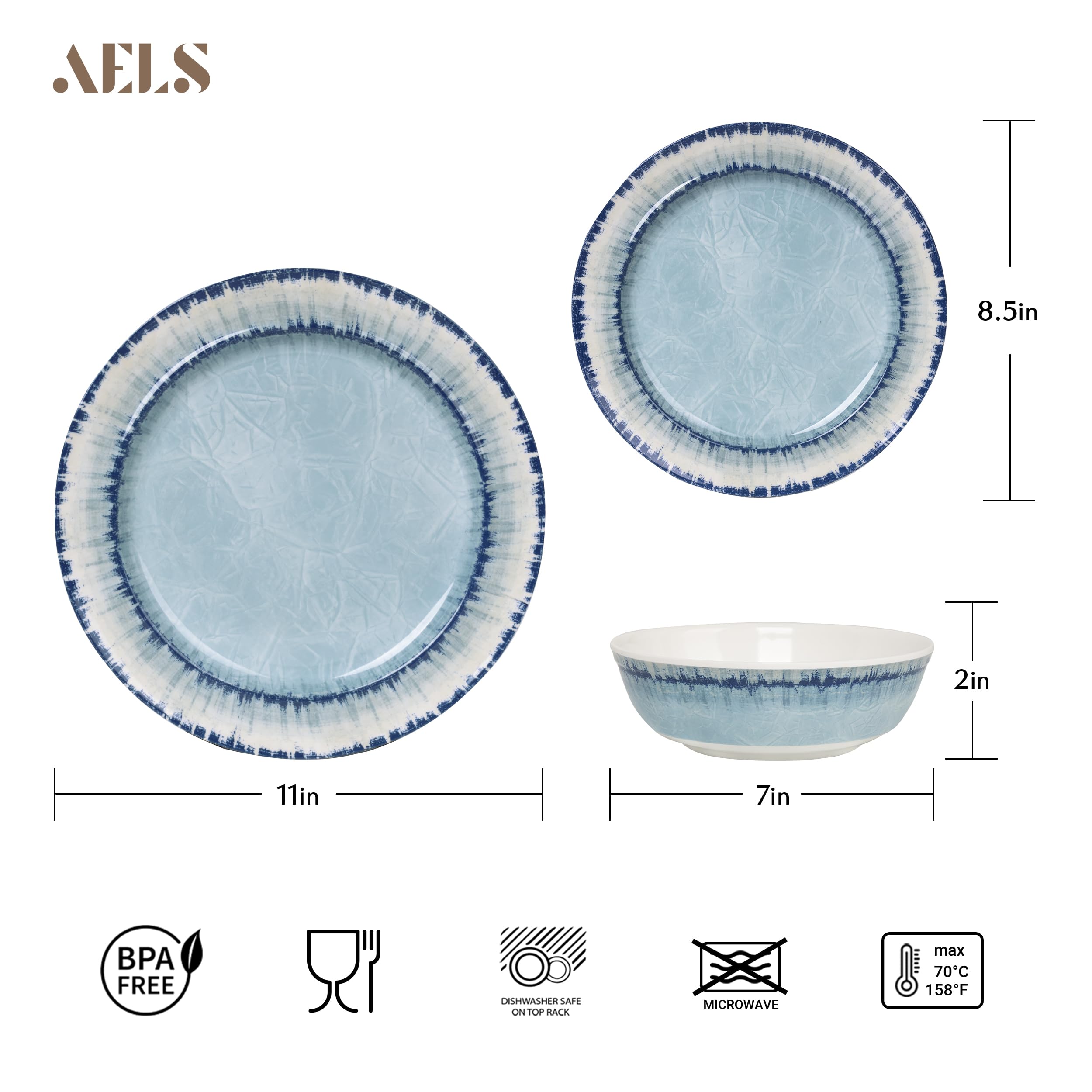 AELS empilement d'assiettes montrant la légèreté et gain de place