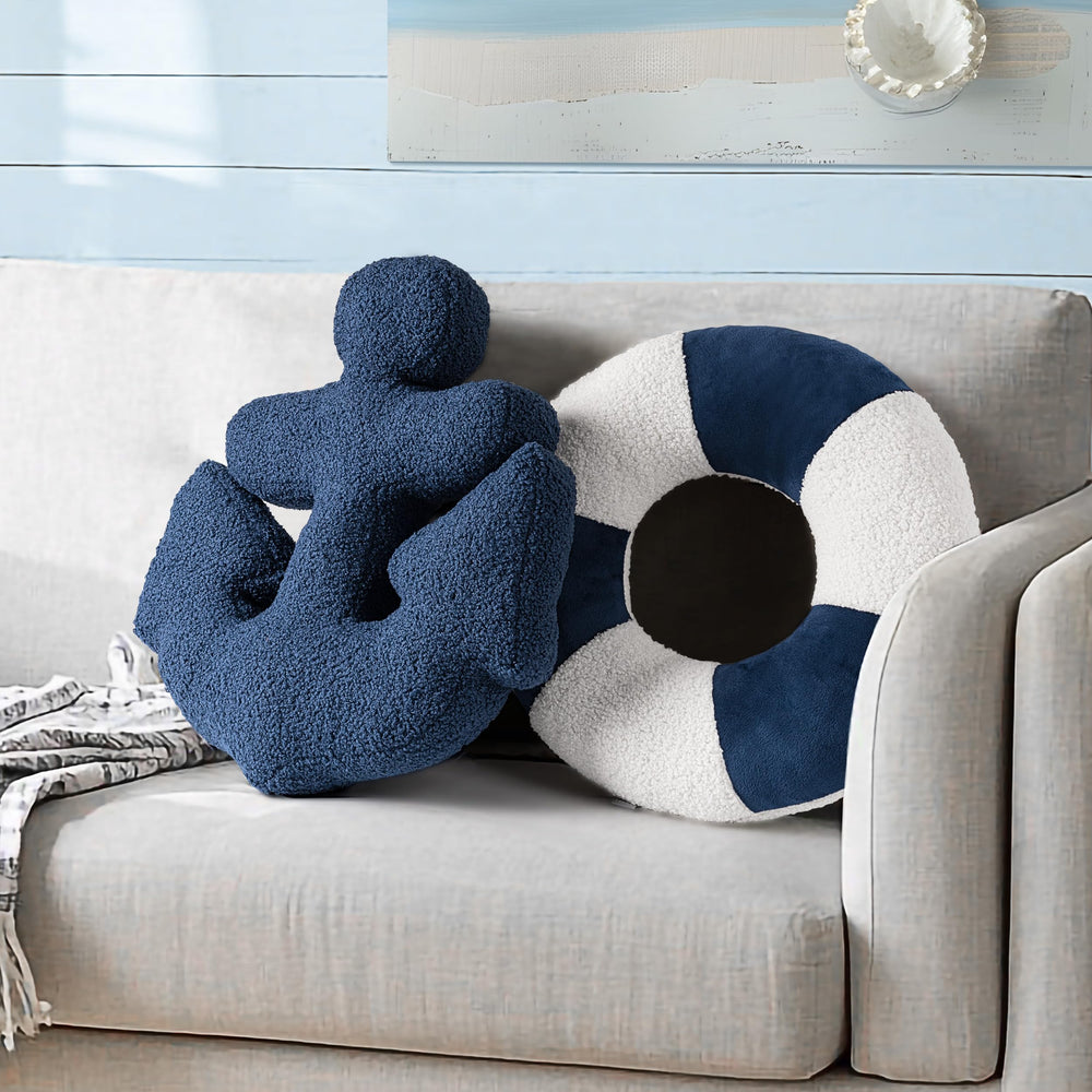 AELS coussin ancre face avant apportant charme côtier et confort