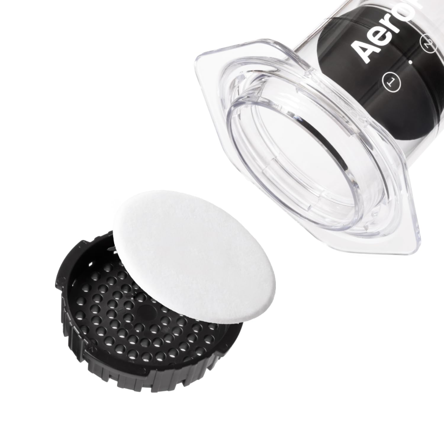 AeroPress tasse de café claire sans sédiment mettant en valeur saveur pure