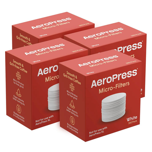 AeroPress emballage avant montrant quantité et bénéfice stockage facile