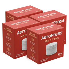 AeroPress emballage avant montrant quantité et bénéfice stockage facile