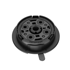 AeroPress cap face avant montrant l'ajustement précis et contrôle du brassage
