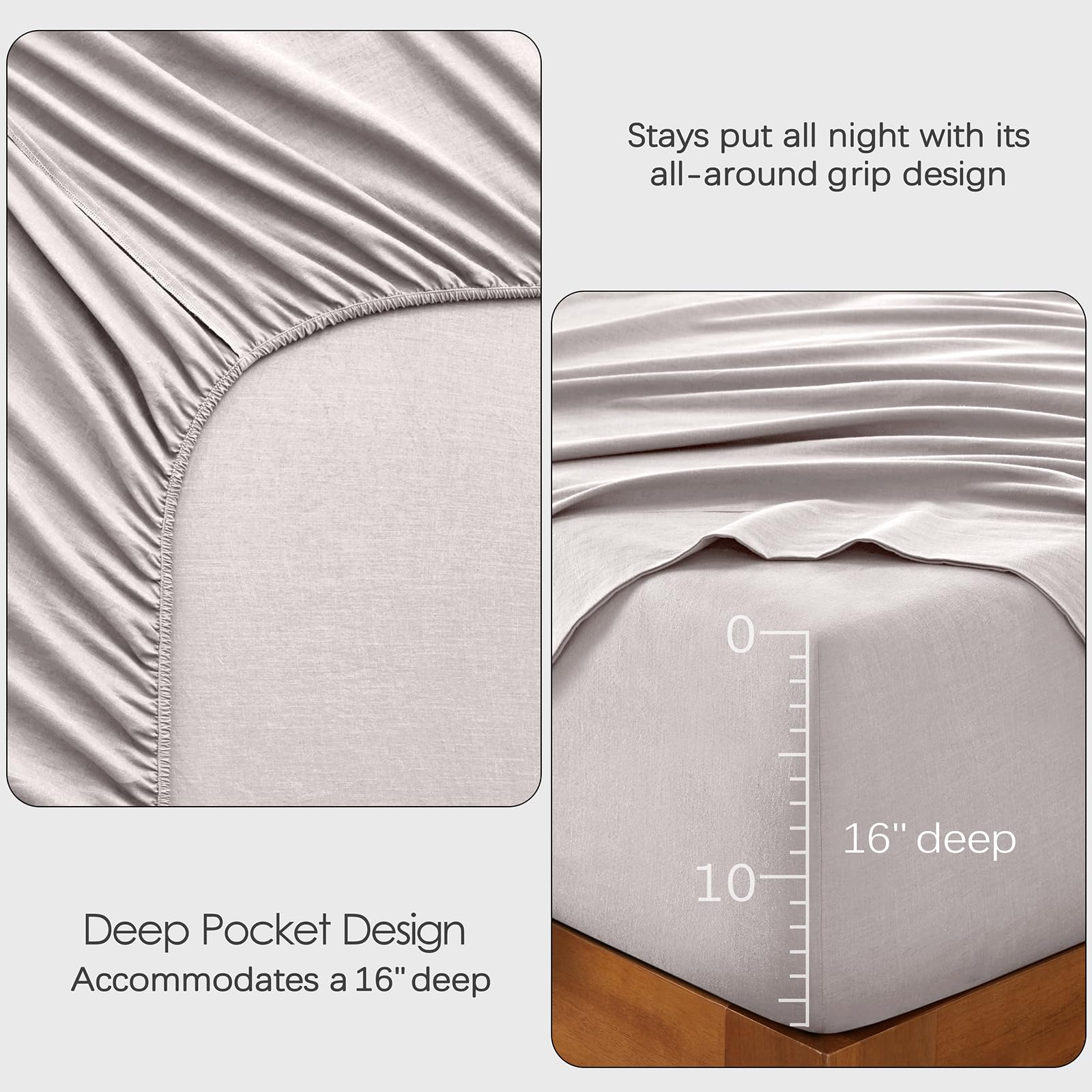 AGGBEERY housse sur matelas maintien parfait et confort thermique