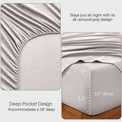 AGGBEERY housse sur matelas maintien parfait et confort thermique