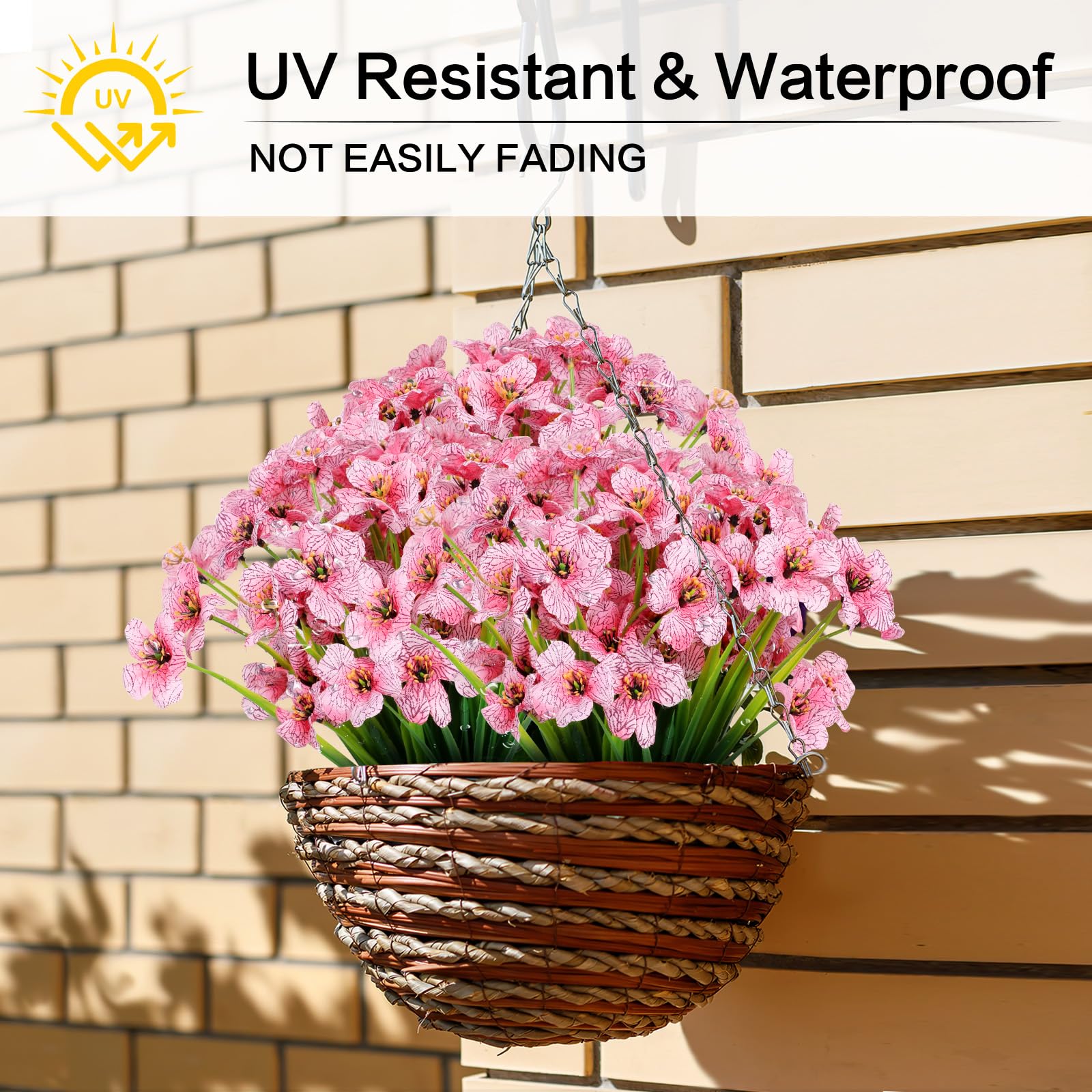 AGIRL fleurs en pot sur terrasse apportant couleur sans entretien