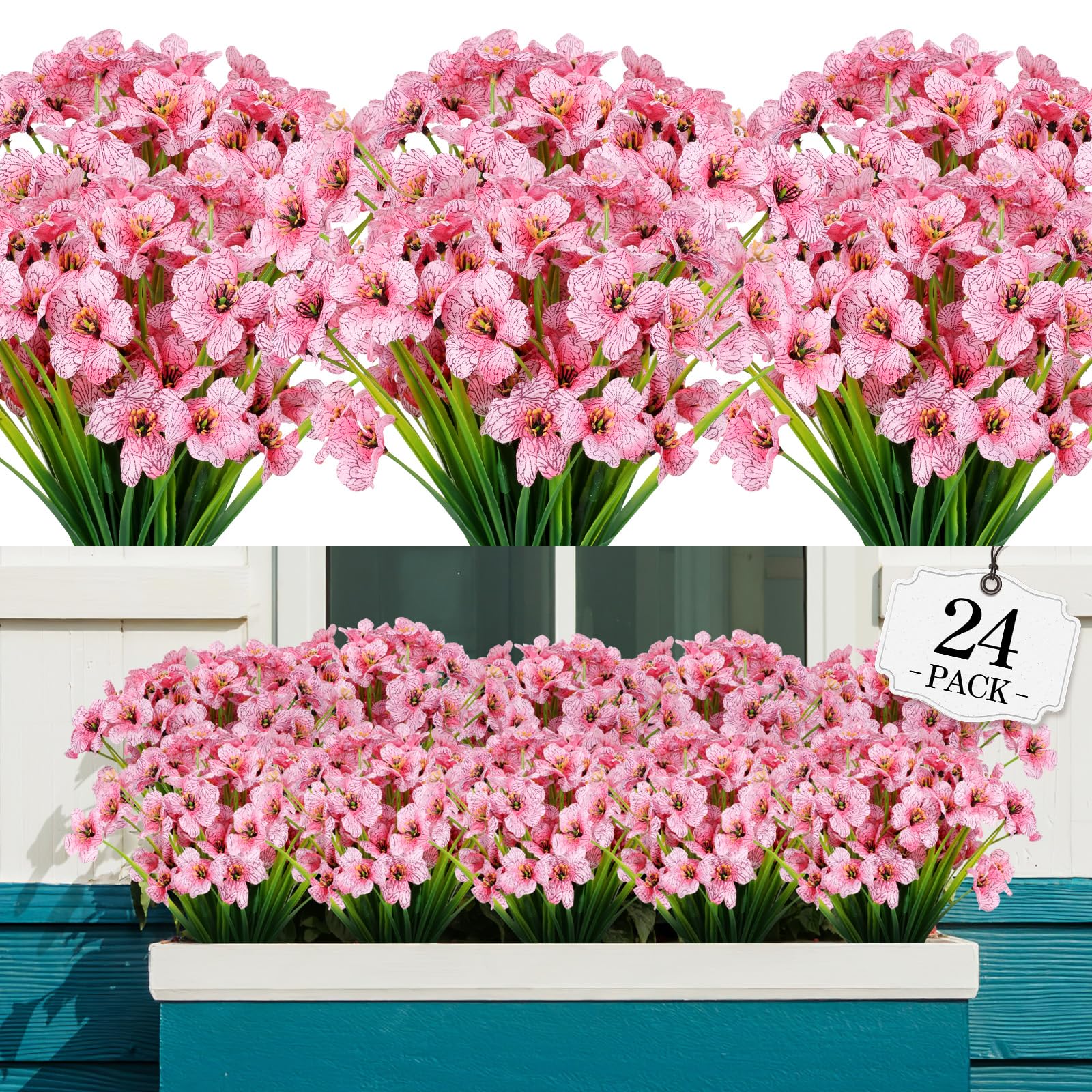 AGIRL emballage avant déballage montrant lot de 24 bouquets et économie