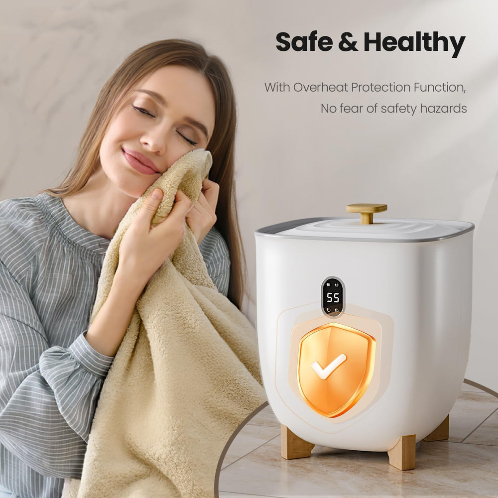 AGLUCKY comparaison taille 25L avec serviette, capacité suffisante pour peignoirs