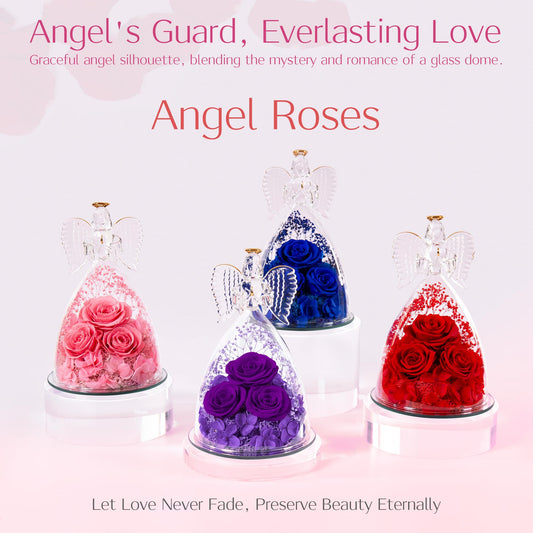 Agrul roses préservées en gros plan montrant couleur et texture durables