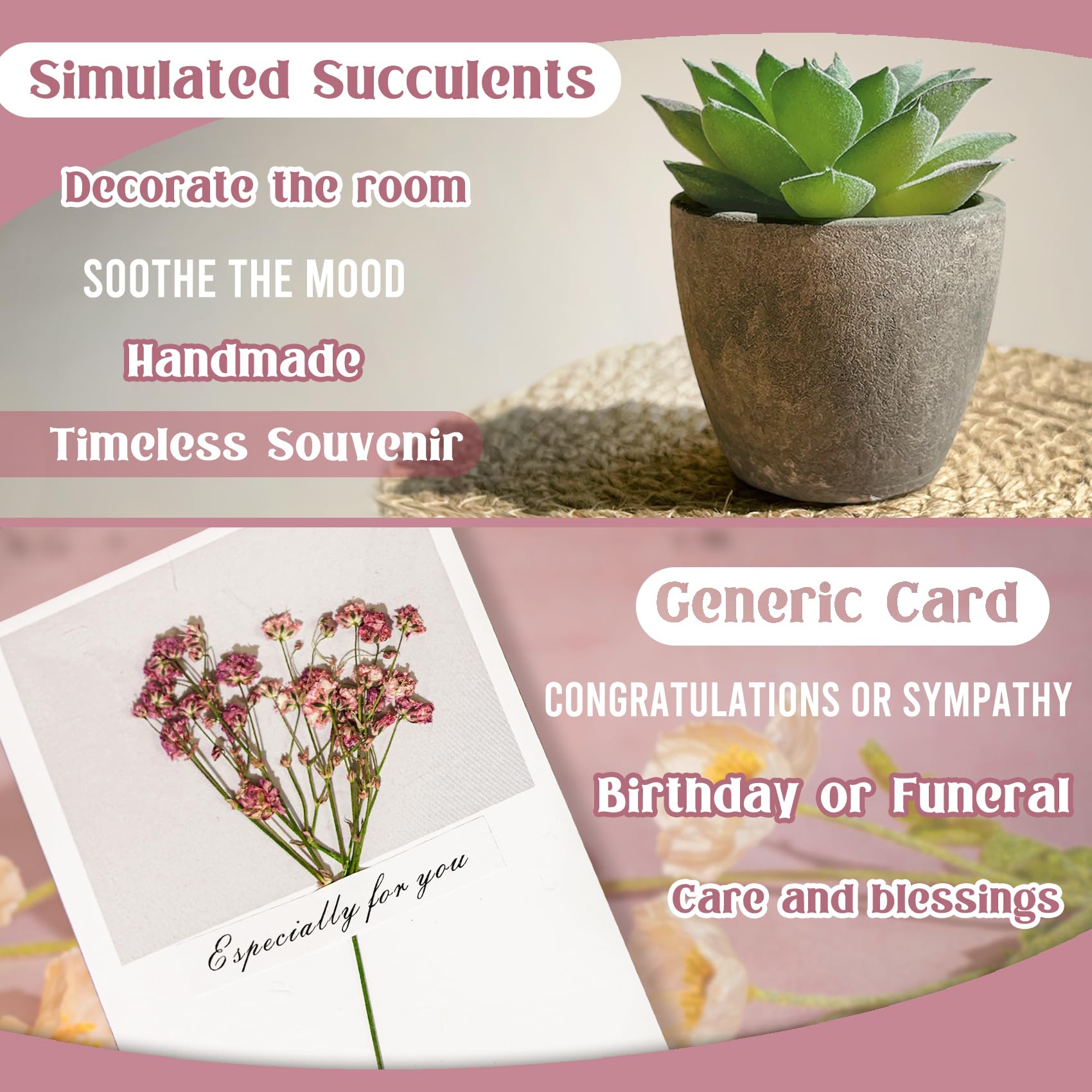 AHAGIFTREE succulente artificielle décorative ajoutant touche apaisante