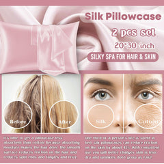 AHAGIFTREE taies en satin gros plan protégeant peau et cheveux