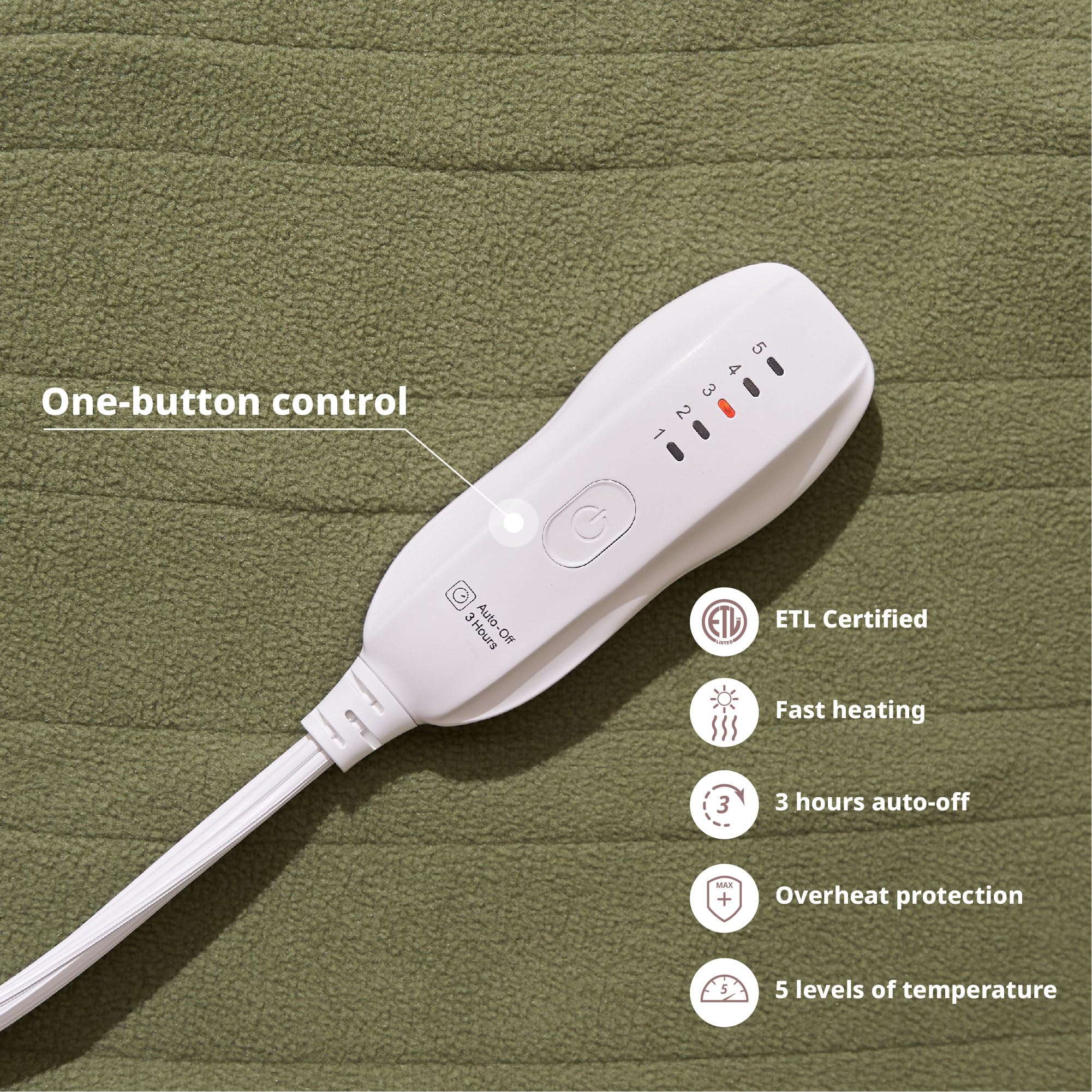 Aheadpret télécommande simple à un bouton, réglage facile des 5 niveaux