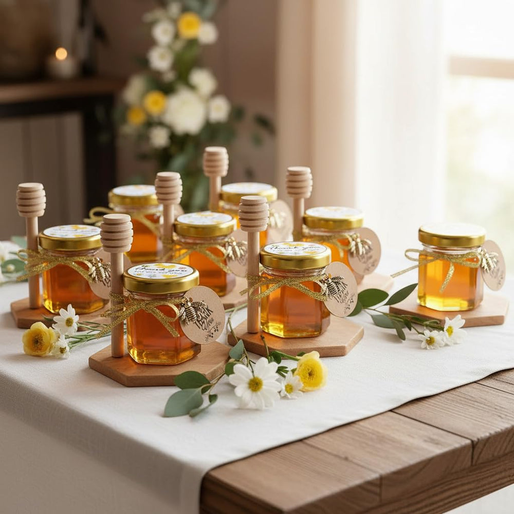 Ahhute ruban or et breloque abeille détail, finition décorative haut de gamme