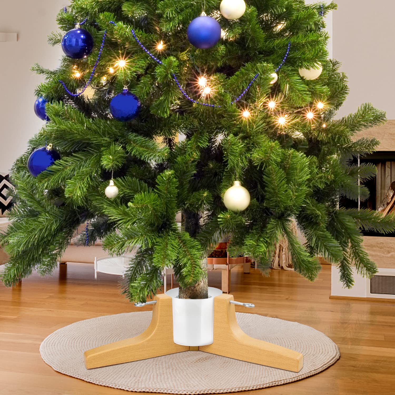 Aierden support en usage dans un salon sécurise le sapin décoré