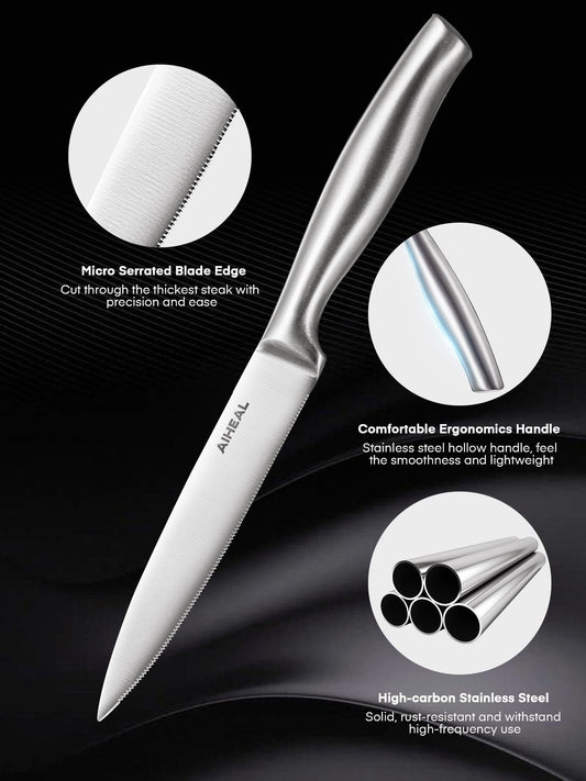 Aiheal lame micro-dentelée gros plan offrant coupe nette durable