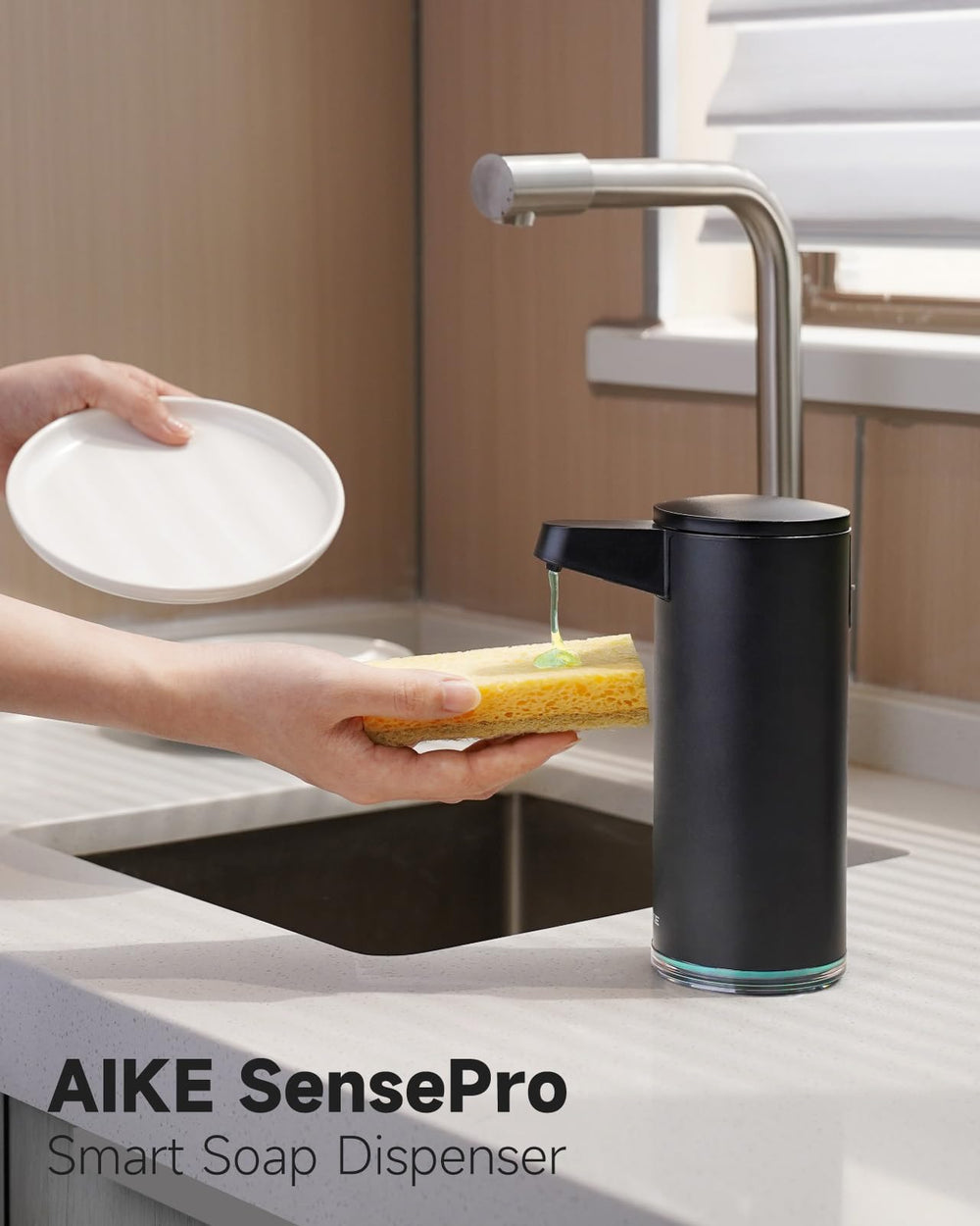AIKE SensePro gros plan buse montrant précision de distribution