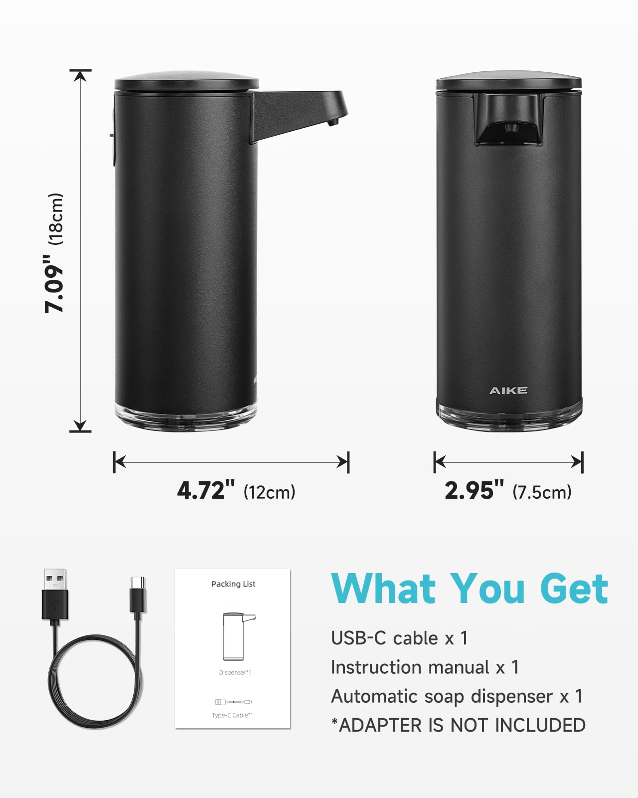 AIKE SensePro en action main sans contact pour lavage mains pratique