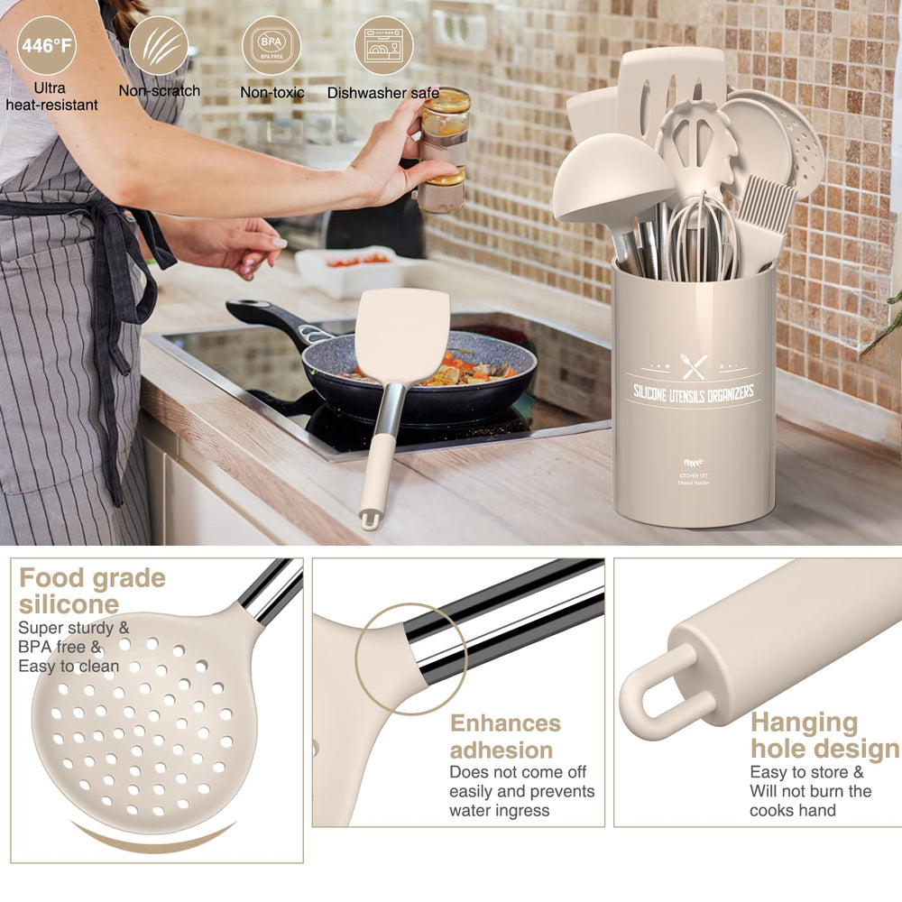AIKKIL manche acier inox avec soudure solide pour durabilité