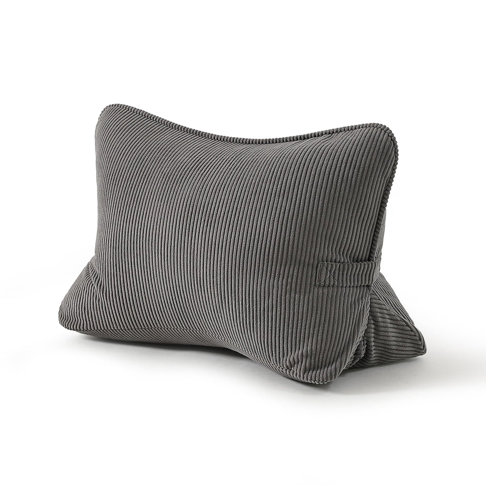 Ailuteie vue frontal du coussin lombaire sur fond clair, maintien visible
