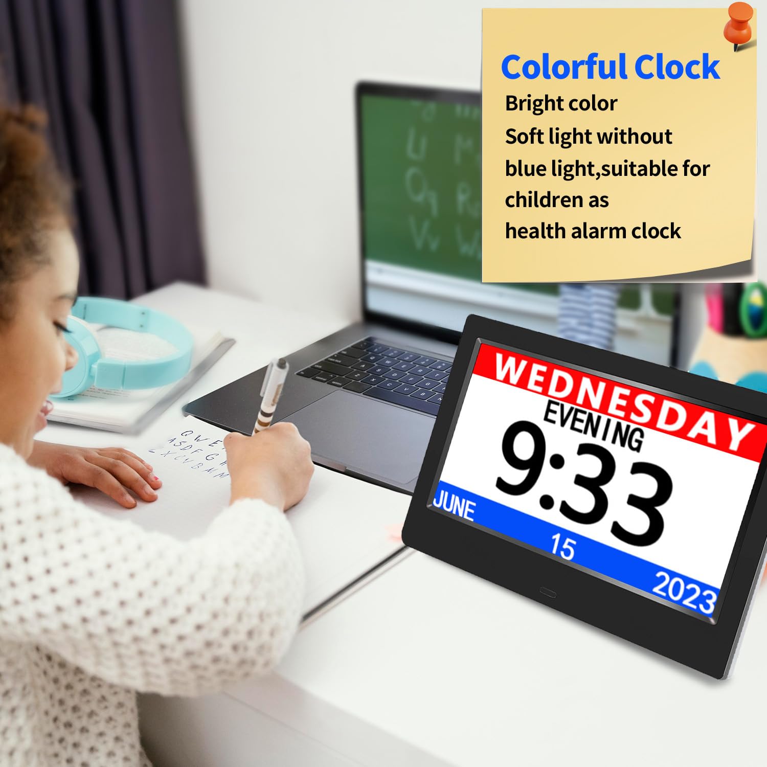 AINFTIME vue des options d'alarmes montre rappels programmables faciles