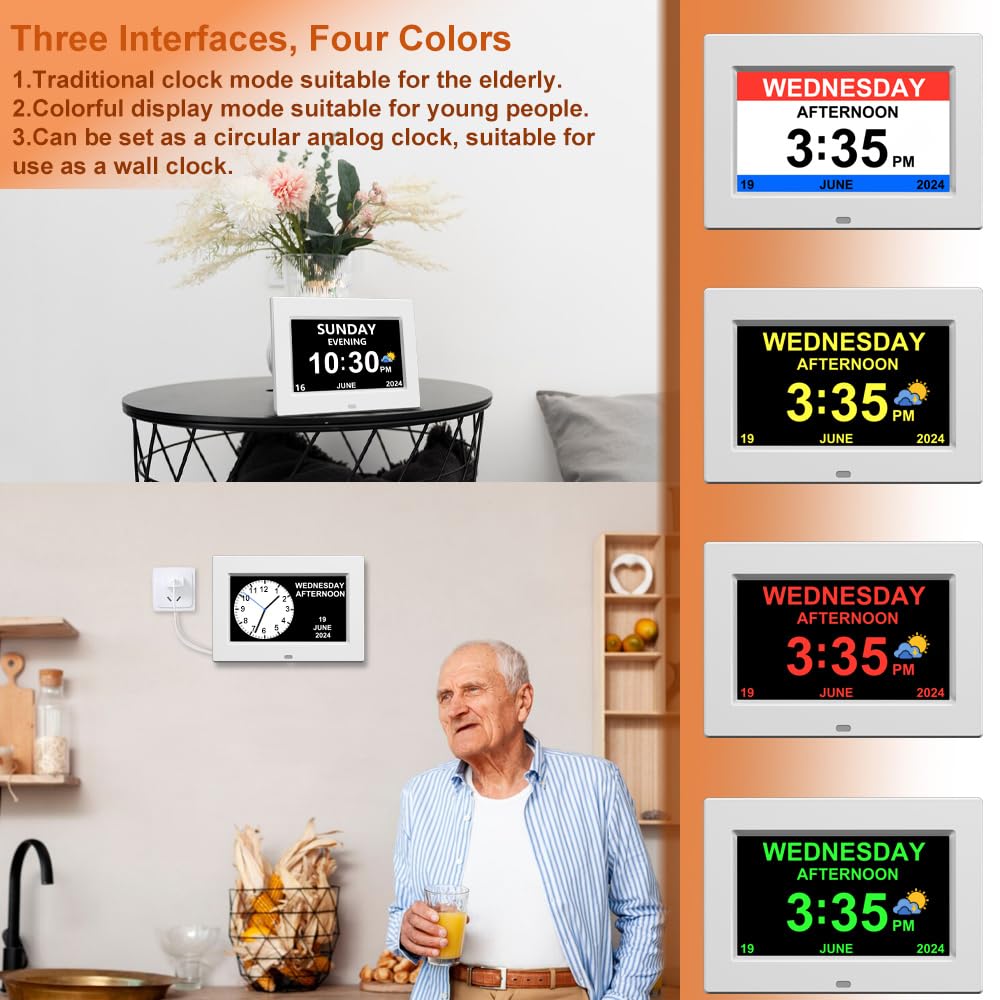 AINFTIME comparaison échelle 7 pouces, visibilité à distance