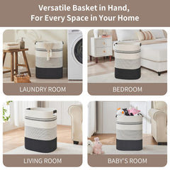 AINUOQI panier en usage dans une chambre pour rangement couvertures pratique
