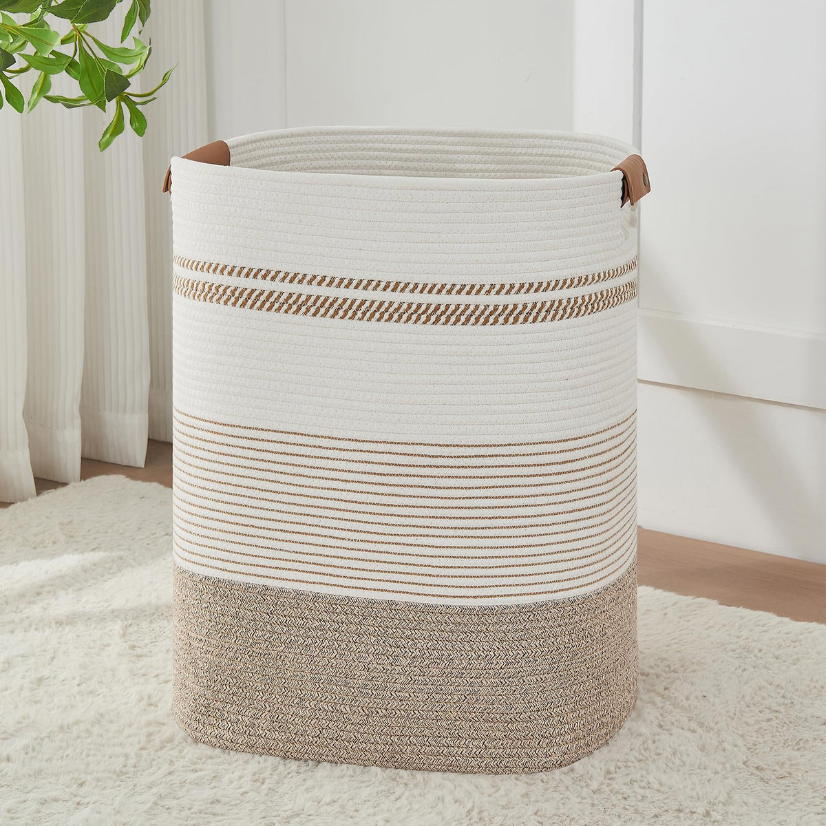AINUOQI panier face pliable montrant rangement pratique