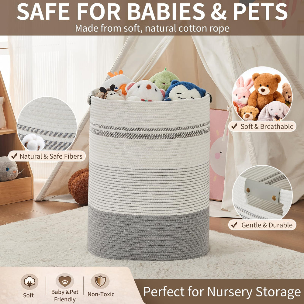 AINUOQI panier utilisé pour jouets montrant polyvalence rangement