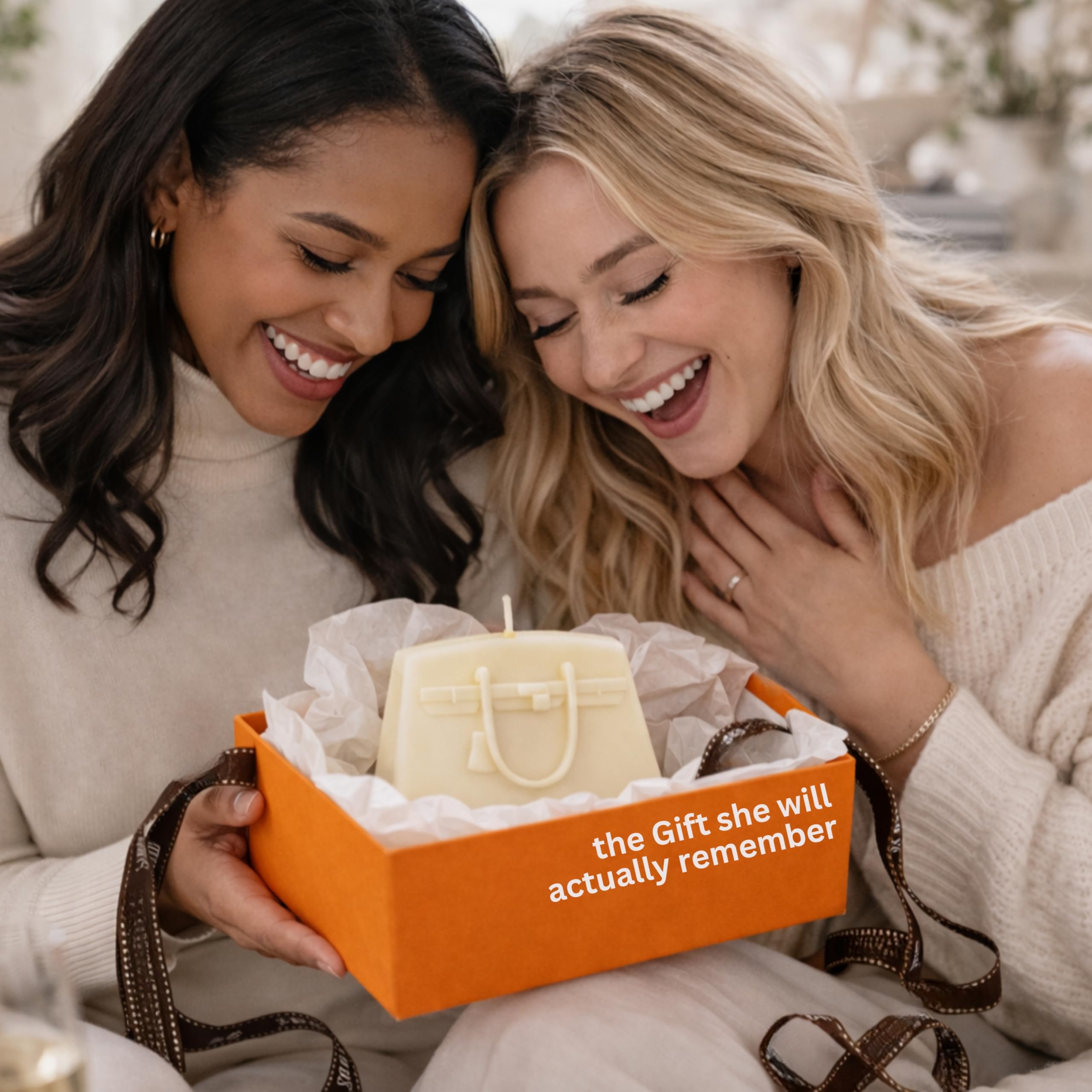 Air Wax coffret ouvert avec bougie présenté comme cadeau raffiné