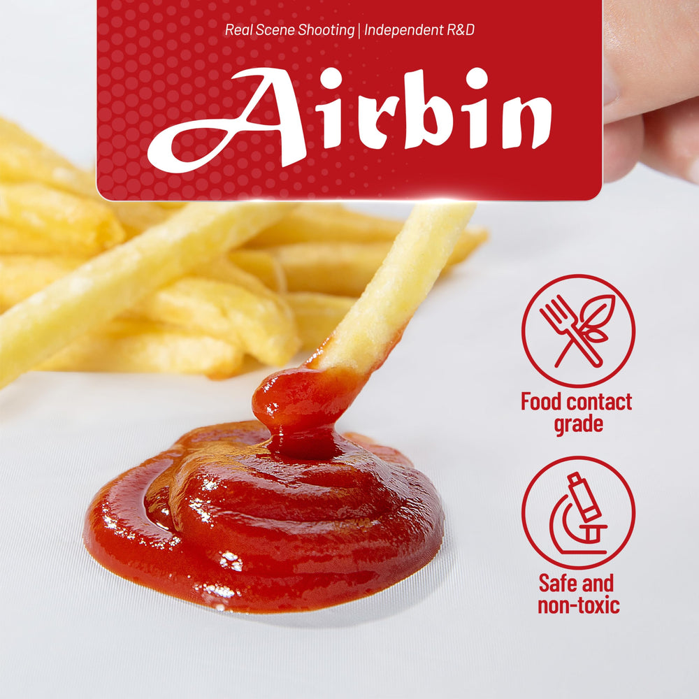 Airbin détail du bord découpé pour coupes précises et nettoyage facilité